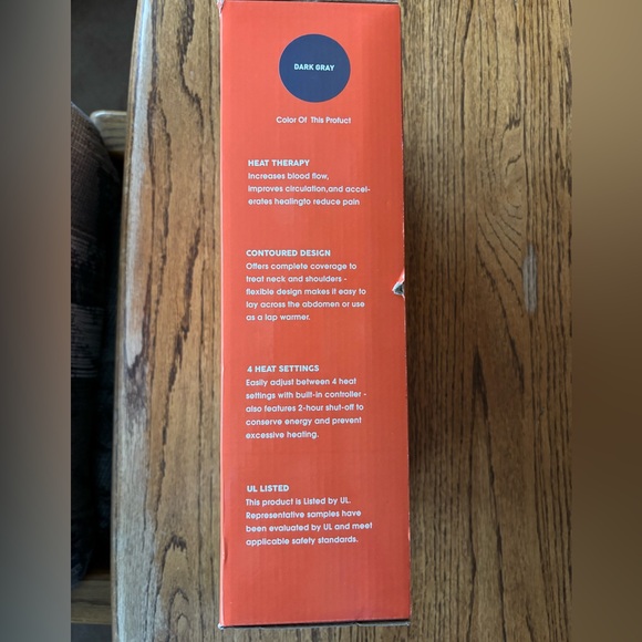 Saroo Heating Pad for Neck and Shoulder in Gray - Picture 4 of 8